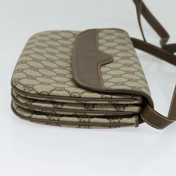 GUCCI GG Supreme Shoulder Bag PVC Beige Gold 004 256 0024 Auth ki5813 - Picture 5 of 14